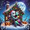 Halloween Jack and Sally Moon Diamond Art Painting Kits for Adults(Jack and Sally Moon)13.8 x 13.8 x 0.05 inches